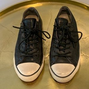 John Varvatos Converse X All Star - Distressed Leather Low Top Lace-Up Sneakers